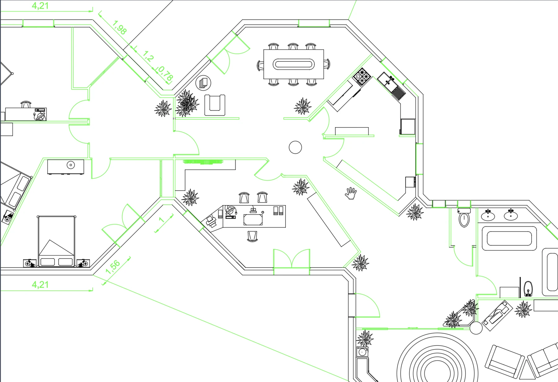 Bibliothèques de blocs - Vue 7 - aperçu DAO DWG